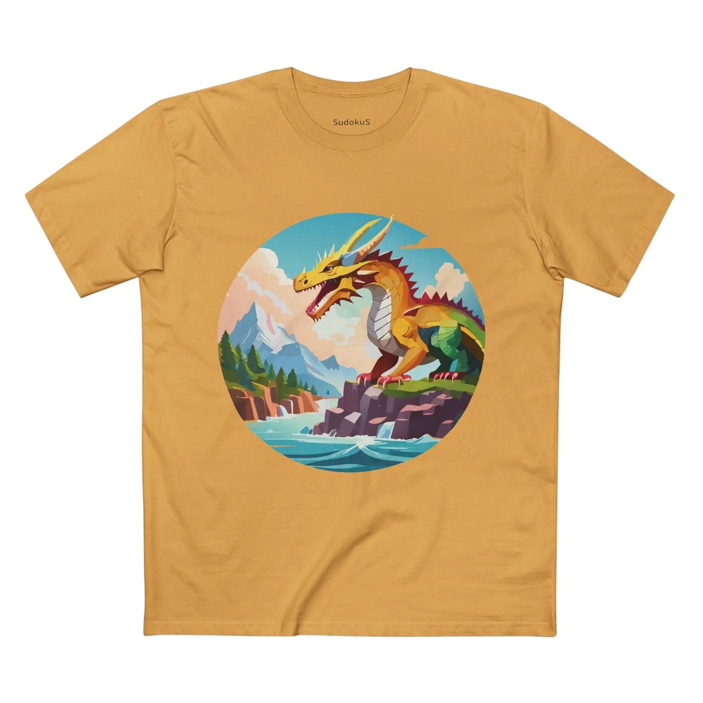 Dragon Graphic Unisex 100 Cotton Staple Tee 31