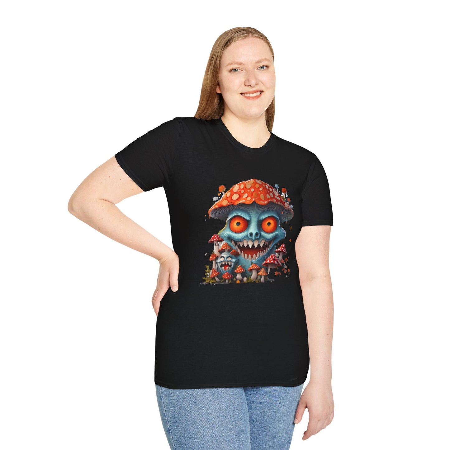 Mashroom Tee Shirt Unisex Softstyle Gildan 64000 Short Sleeve Tee With Funny Mashroom Fungus