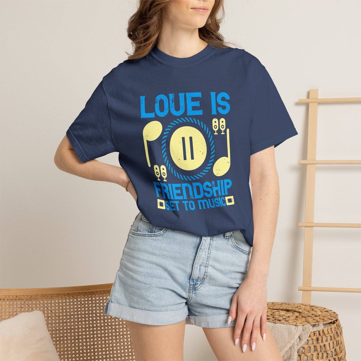 Music Graphic Design Unisex Cotton T-shirt m21