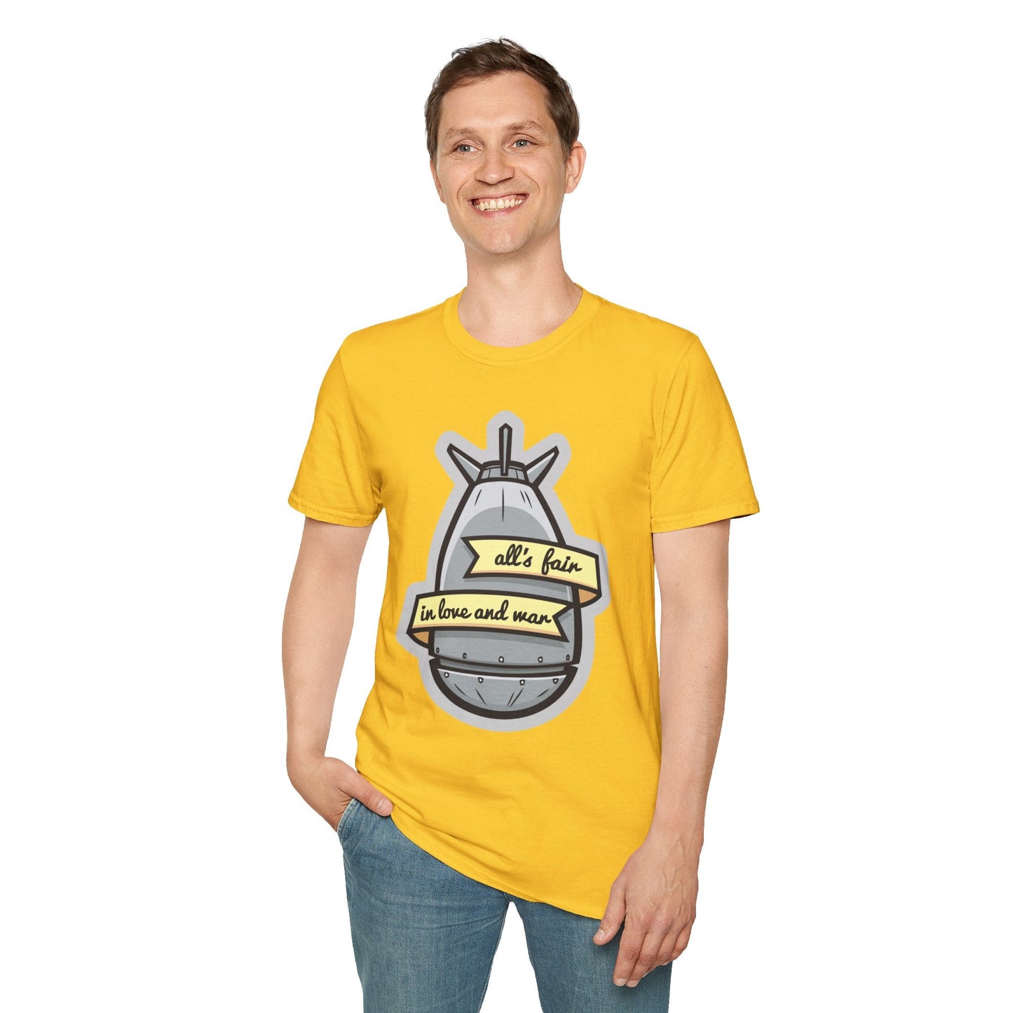 Cartoon T Shirt Animation T Shirt Funny Tee Shirt Unisex Gildan Softstyle 64000 100 Percent Cotton