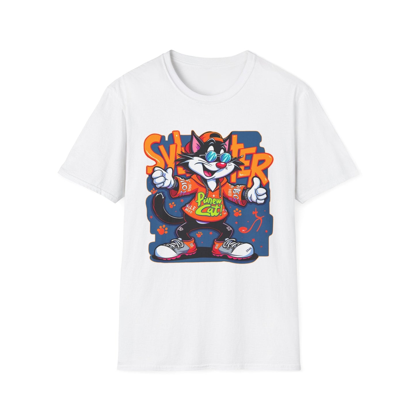 Funny Cartoon Animals Tee Shirt Unisex Gildan Softstyle 64000 Graphic Cartoon Tee