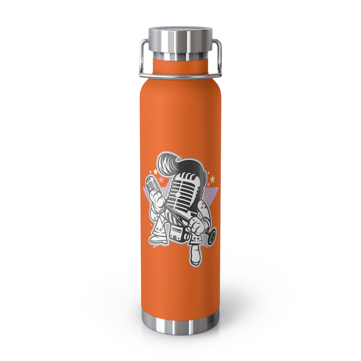 22oz Copper Insulated Water Bottle with Cartoon Design - CV98