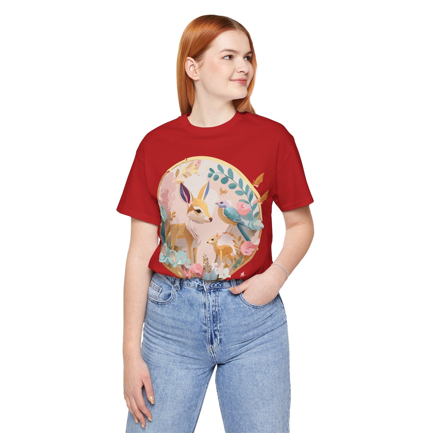 Adelpha Medallion Graphic Tee Unisex Short Sleeve Shirt Vintage Inspired Art Design