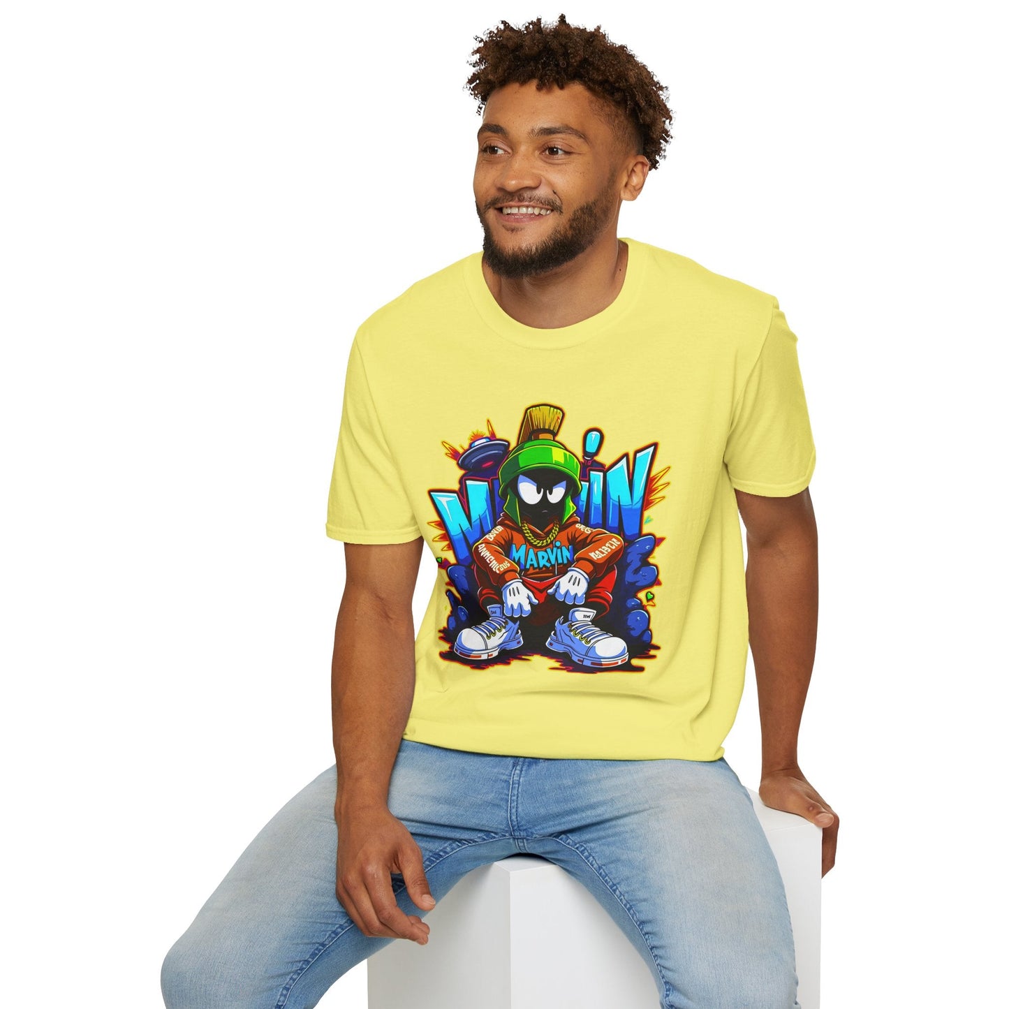 Unisex Cartoon T Shirt With Funny Animals Animation Graphic Gildan Softstyle 64000