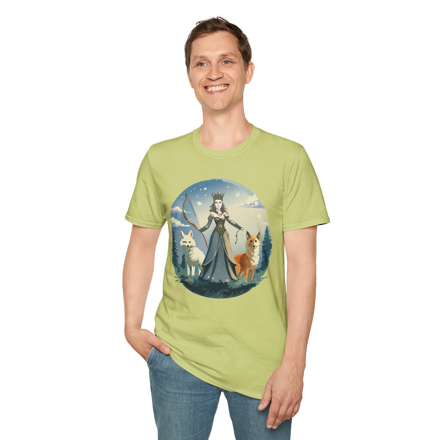 Women Graphic T Shirt Art Design Tee Unisex Softstyle Cotton Gildan 64000 Premium Comfort
