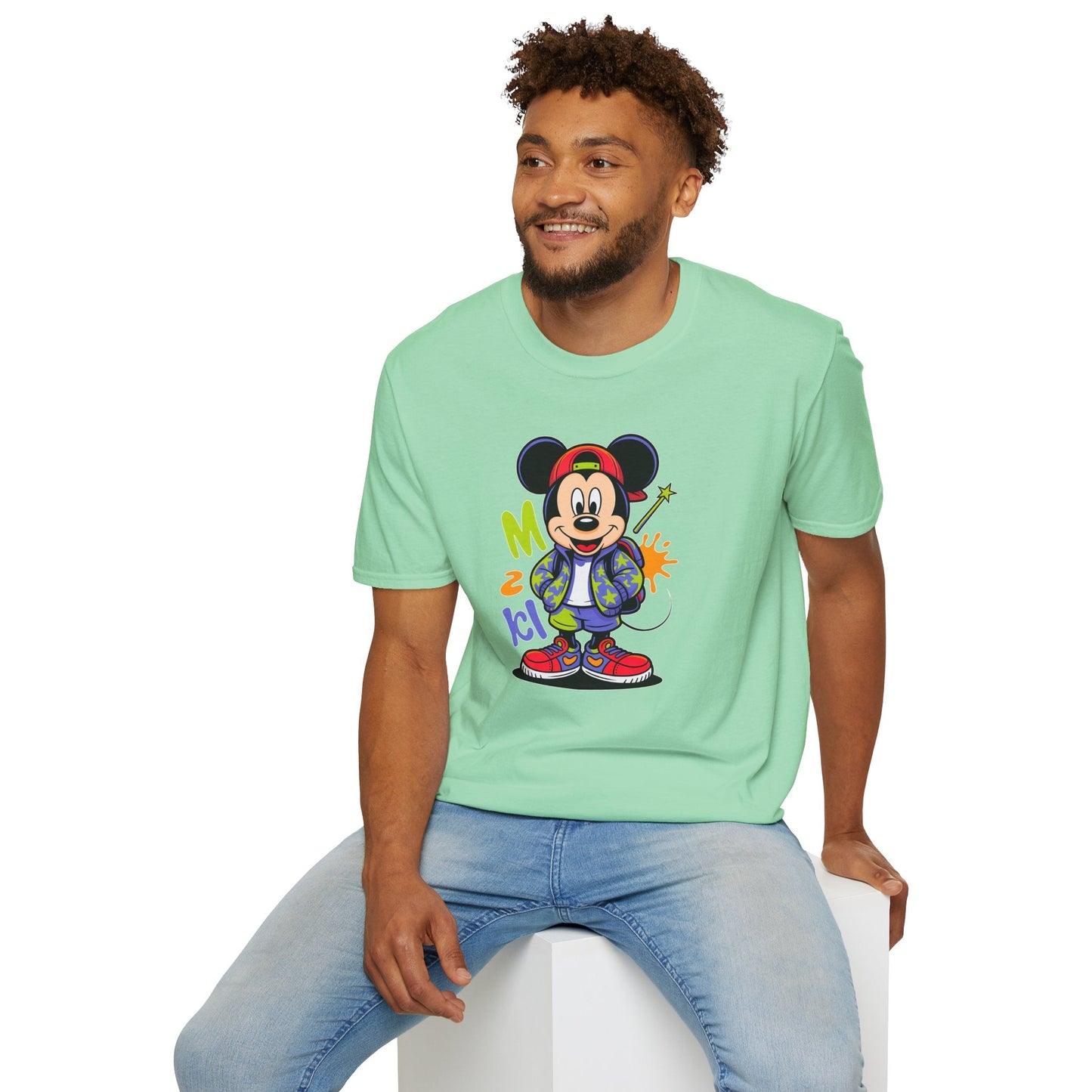 Cartoon T Shirt With Animation Design Unisex Gildan Softstyle 64000 Tee For Funny Animals