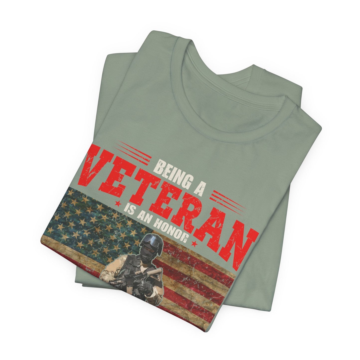 Army Veteran Patriotic Graphic Design Unisex Cotton T-Shirt v34