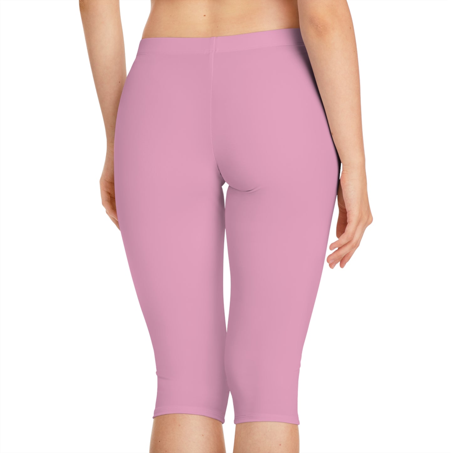 Pink Color Capri Leggings, Pink Capri Leggings 10
