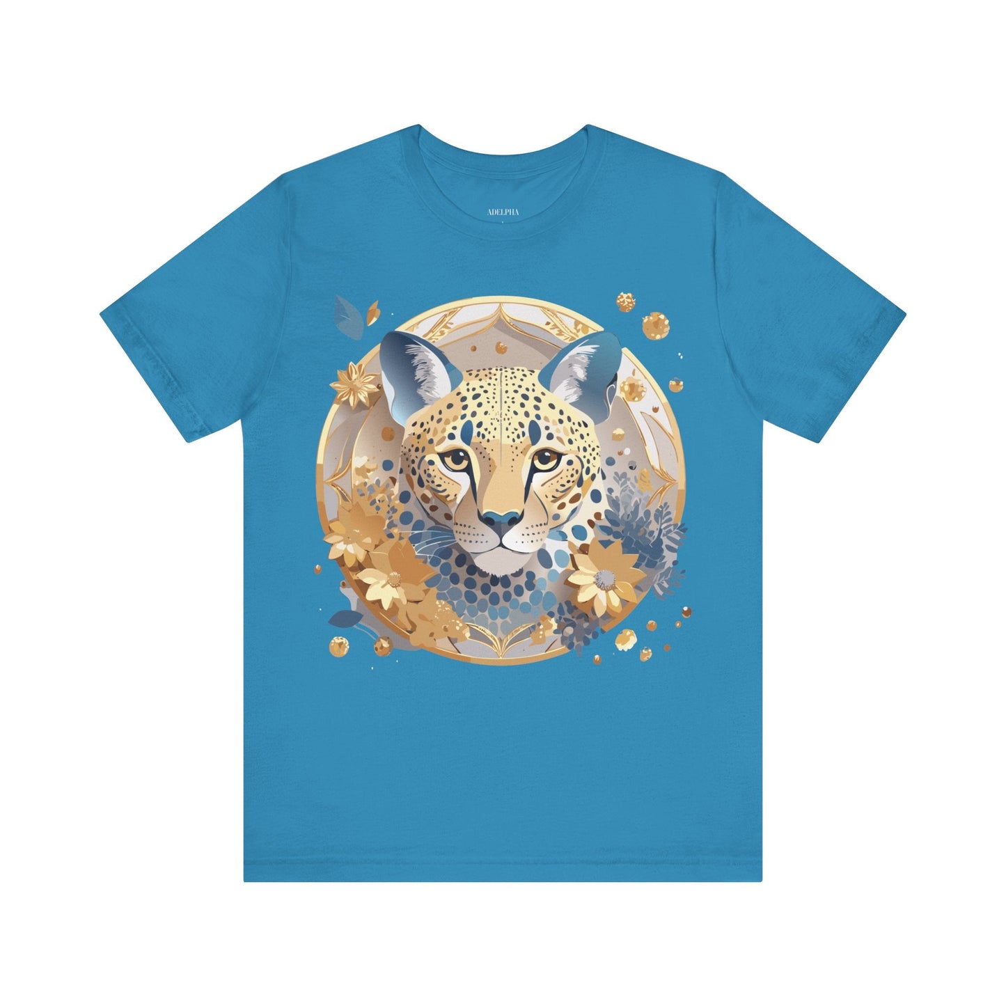 Adelpha Medallion Graphic Tee Unisex Short Sleeve Vintage Inspired Art Design Premium Cotton Jersey