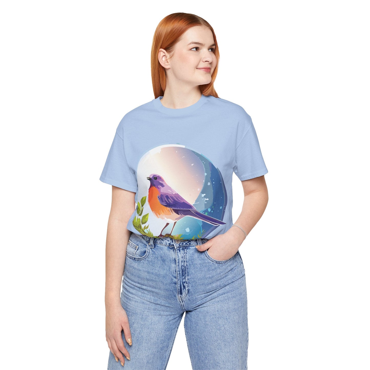 Unisex Animals And Bird Shirt Graphic Cotton T Shirt With Original Retro2Nova Art Premium Short Sleeve Tee