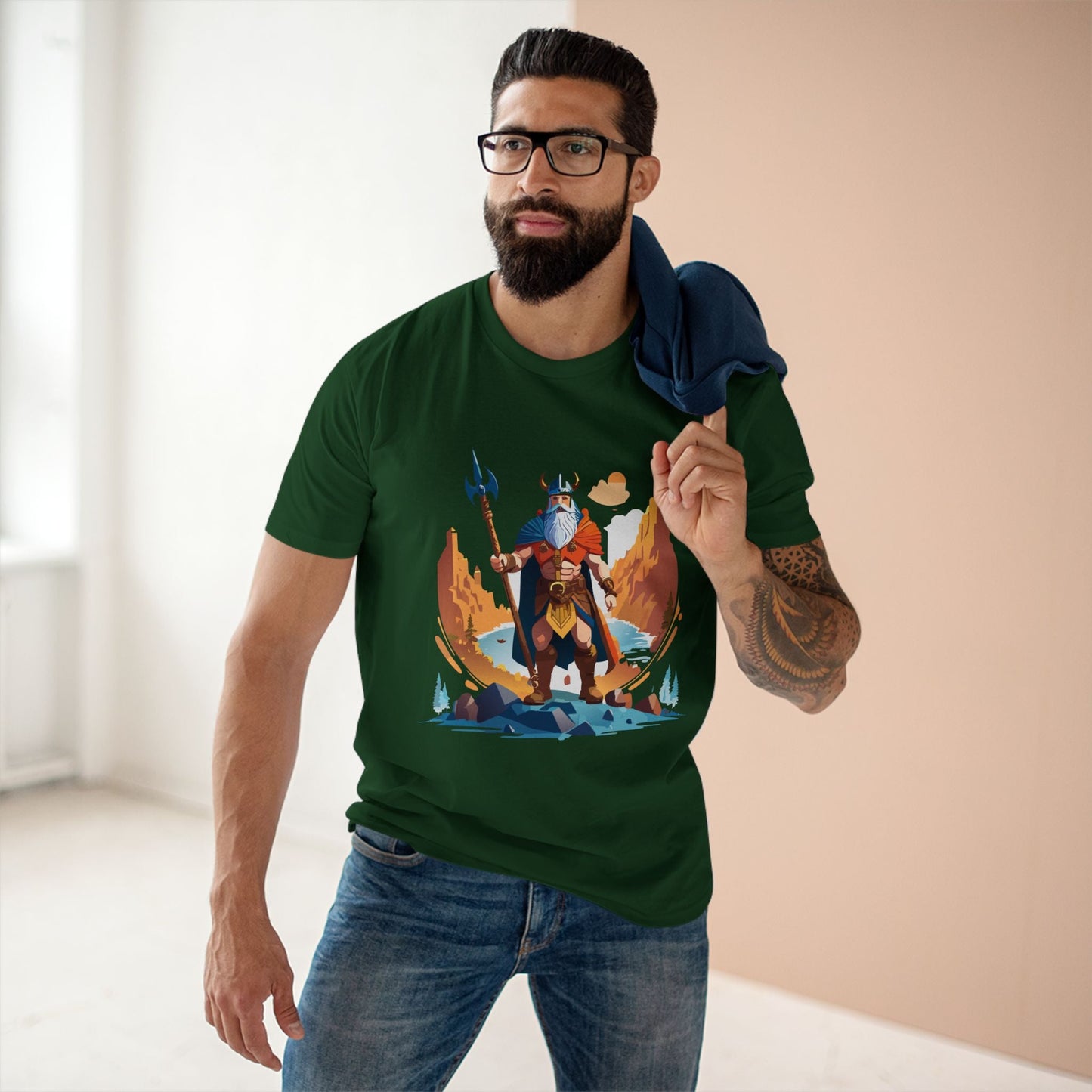 Viking Graphic Unisex 100 Cotton Staple Tee 2