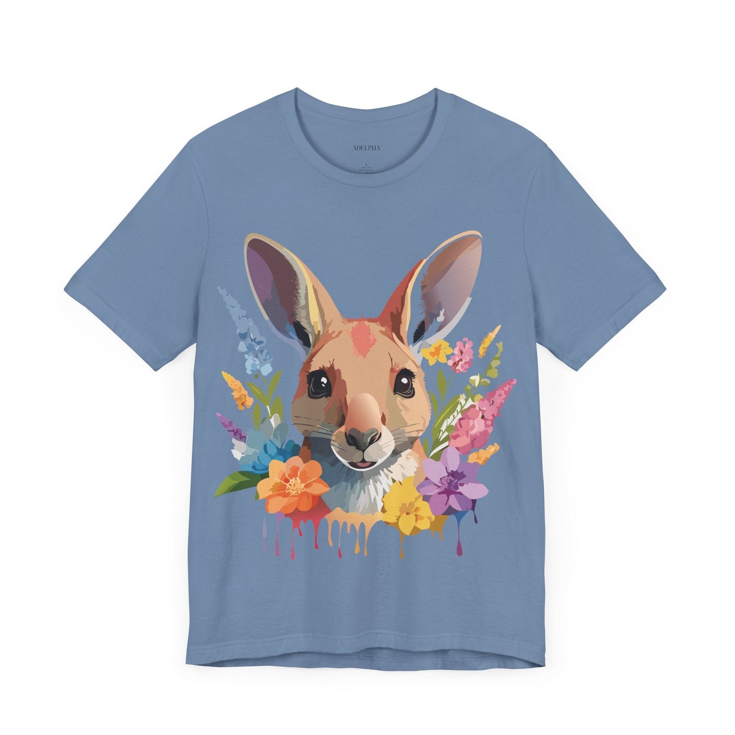 Kangaroo Graphic Unisex 100 Cotton Vintage Animal Artwork Tee 3