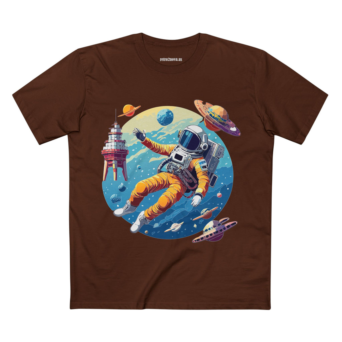 Cosmos Astronaut Graphic Tee Staple Unisex 100 Cotton Tee Shirt - CS-39