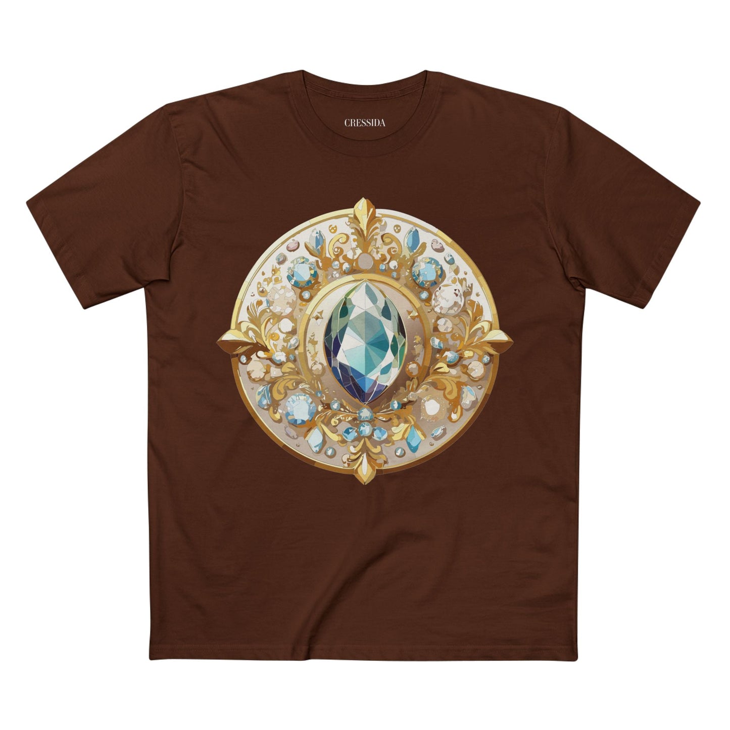 Medallion Graphic T-Shirt Unisex 100 Cotton With Gold Art Design Medal Tee 21
