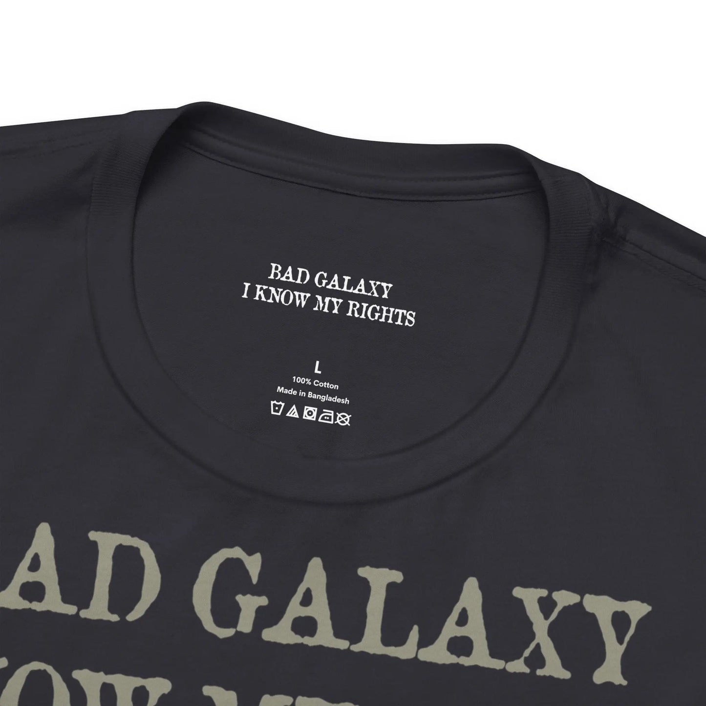 Bad Galaxy Skull T Shirt Made In USA 100 Percent Cotton Eco Friendly Inks Durable Stitching