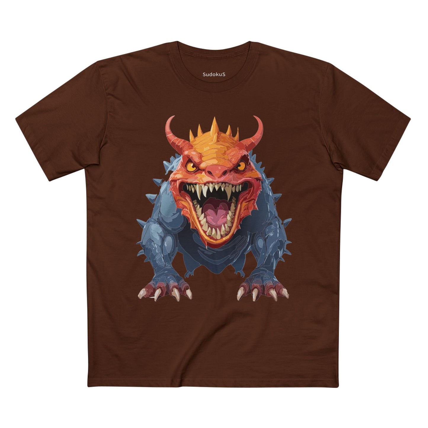 Cartoon Monsters Graphic Unisex 100 Cotton Staple Tee 29