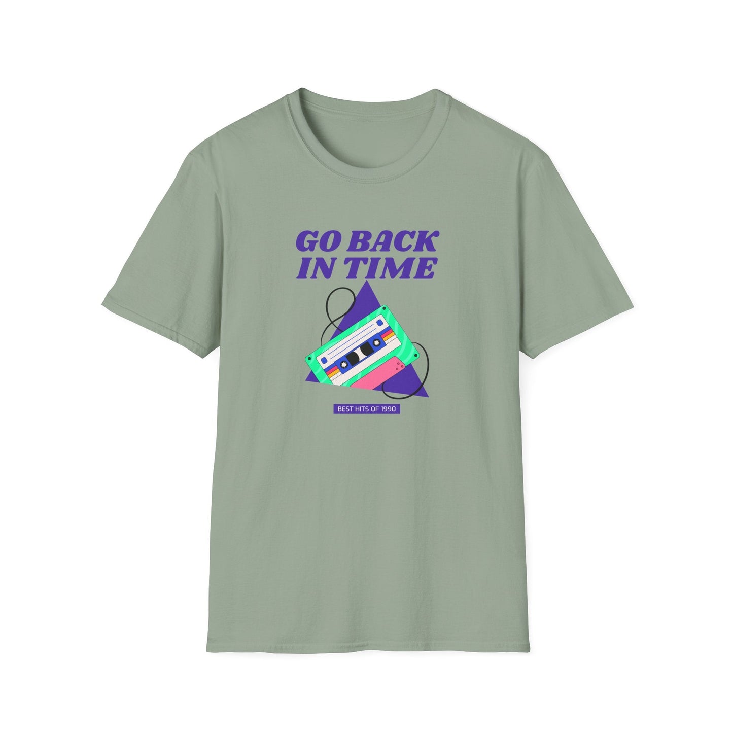 Retro Go Back In Time Cassette T-Shirt Unisex Cotton