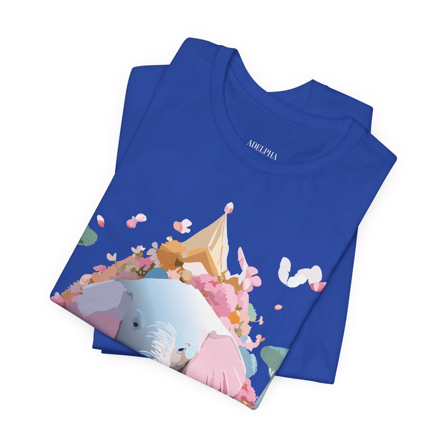 Elephant Graphic Tee Adelpha Unisex Short Sleeve Vintage Inspired Art Design Premium