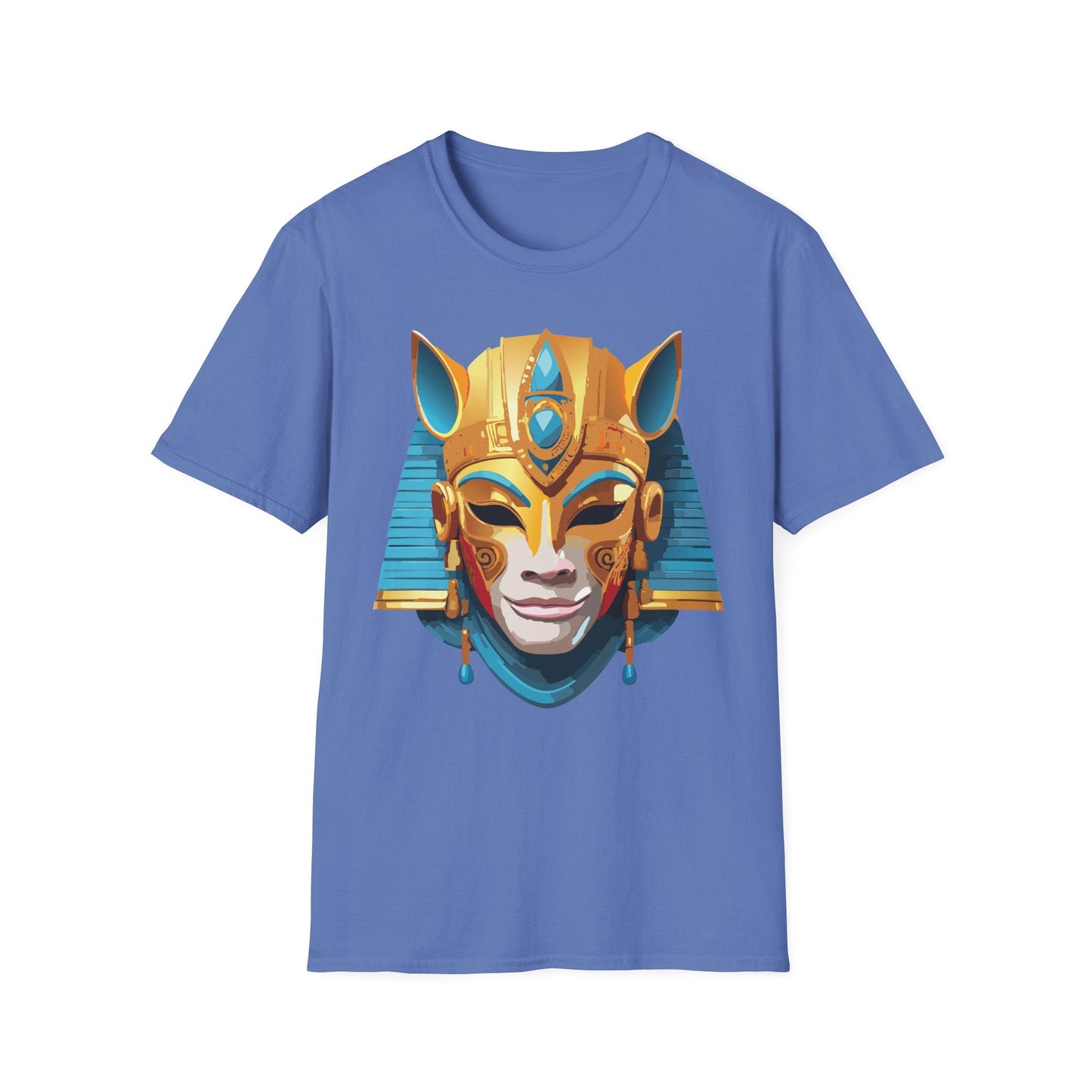 Mask Tee Shirt Unisex Gildan SoftStyle 64000 Cotton T Shirt Masquerade Design Art Graphic