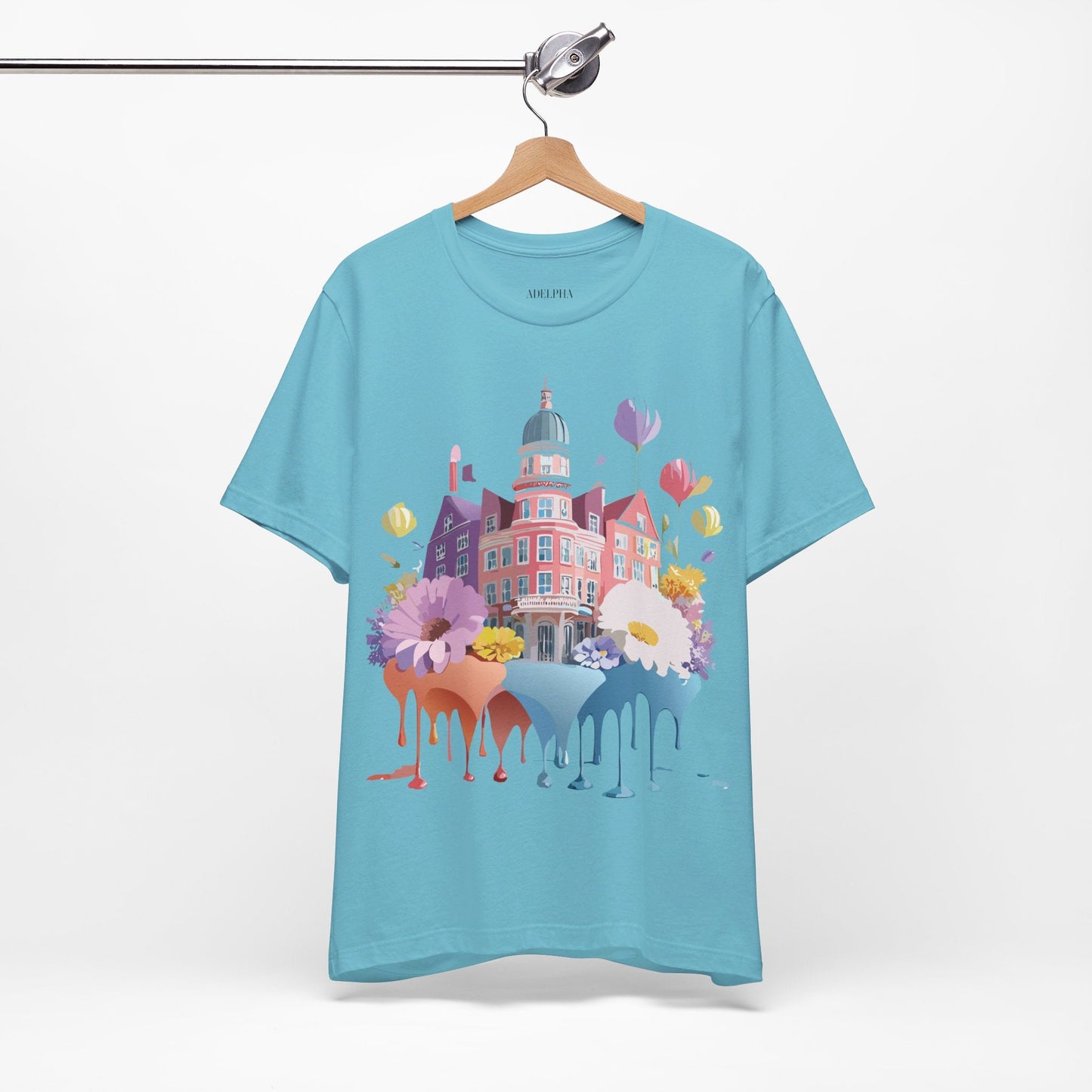 Unisex Graphic T Shirt With Adelpha Artwork Vintage Amsterdam Design Short Sleeve