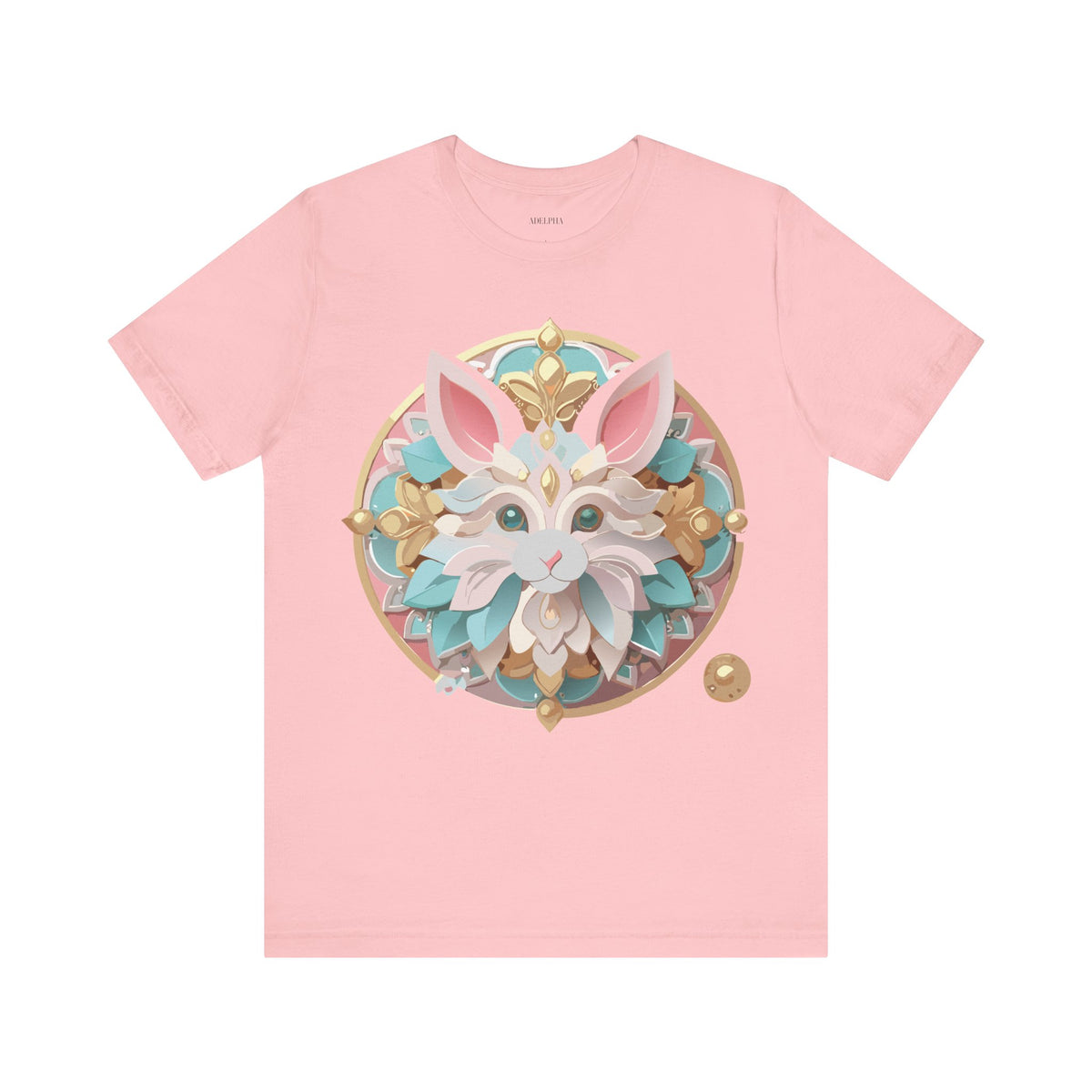 Medallion Graphic Unisex Cotton Bella+Canvas Tee with Art Design d37