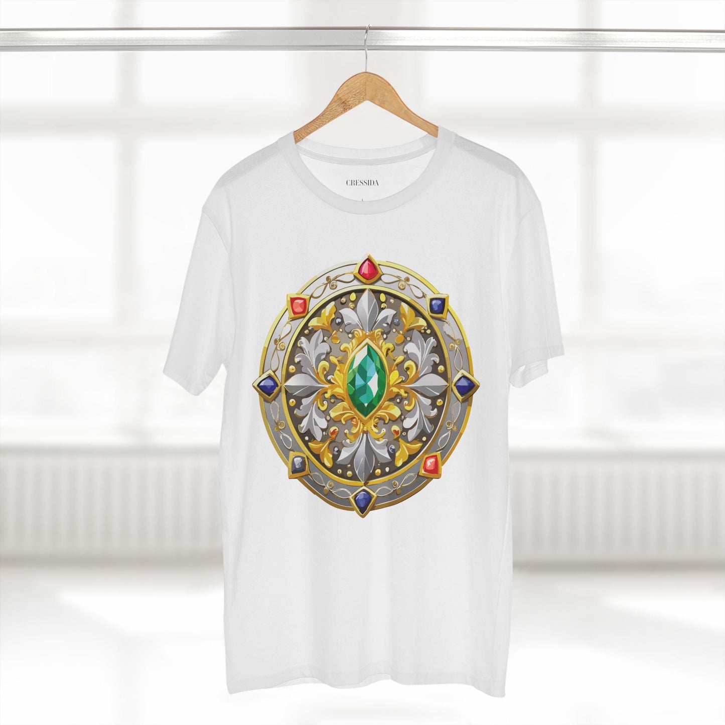 Medallion Graphic T-Shirt Unisex 100 Cotton With Gold Art Design Medal Tee 5