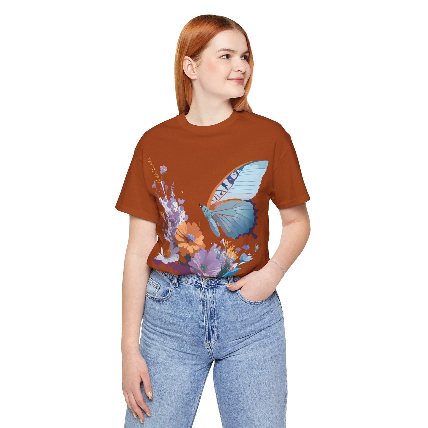 Butterfly Graphic Tee Unisex Jersey Short Sleeve Vintage Inspired Adelpha Art