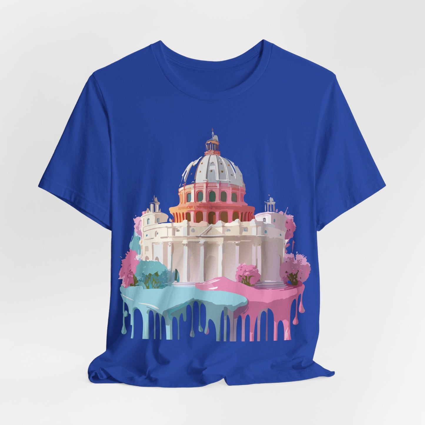 Unisex Graphic Tee With Rome Artwork By Adelpha Vintage Inspired Short Sleeve Shirt