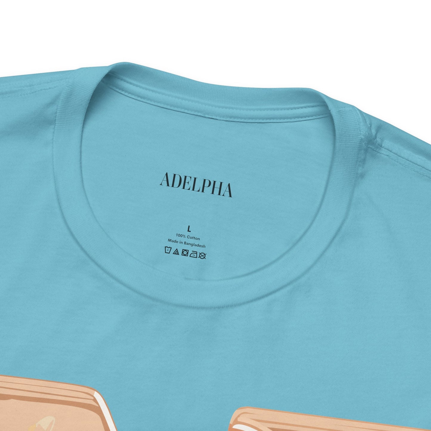 Letter N Shirt Graphic Tee Unisex Jersey Short Sleeve Vintage Style Adelpha Art Design