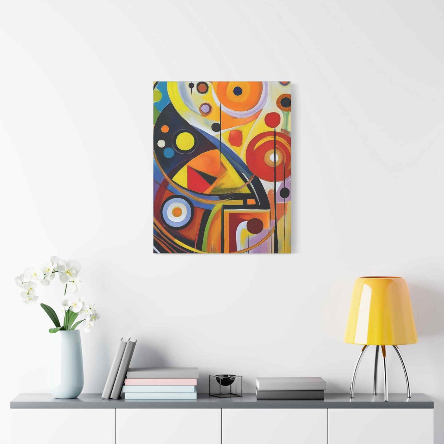 Abstract Painting Print Canvas 20x24,20x30,24x30, 24x32,24x36,30x40, 32x48,36x48,40x60 Pine-Wood Inner Frame ABS-7