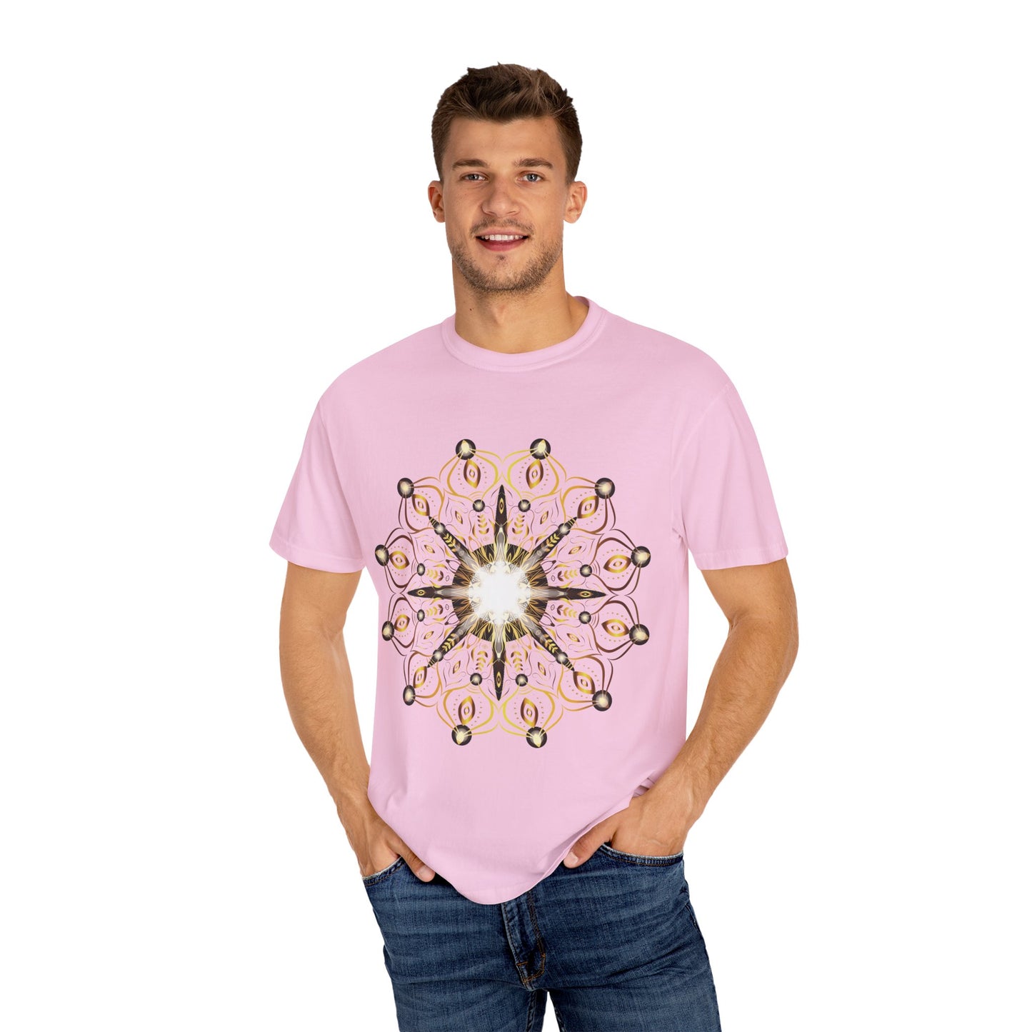 Unisex-T-Shirt mit abstraktem Print