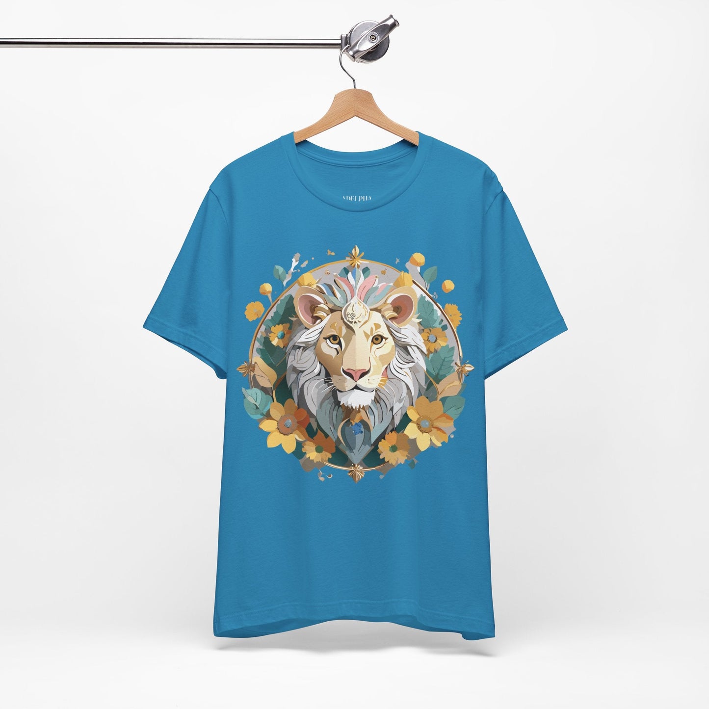 Medallion Graphic Unisex 100 Cotton Vintage Animal Medal Artwork Tee 58
