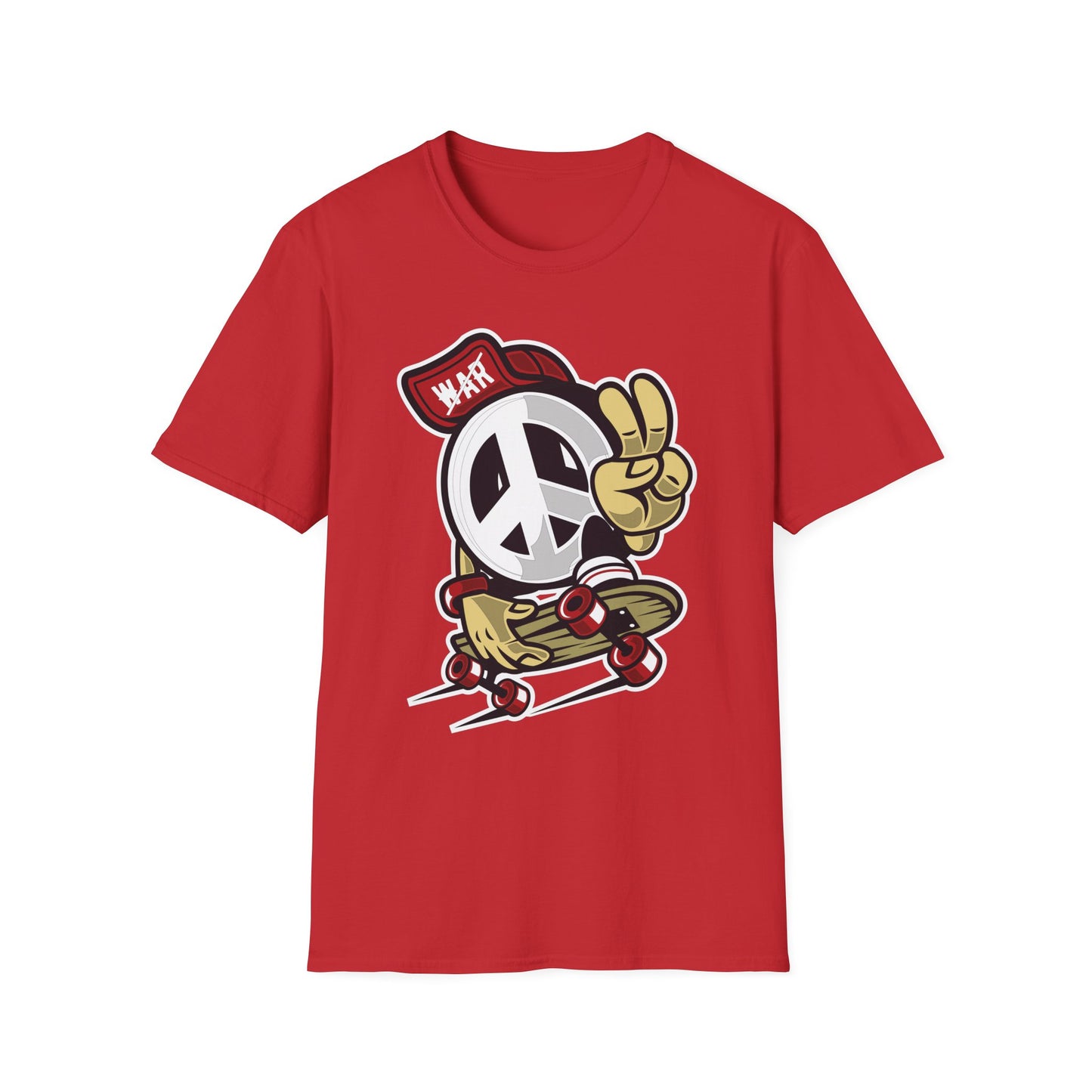 Unisex Cotton T-Shirt with Cartoon Graphic Design