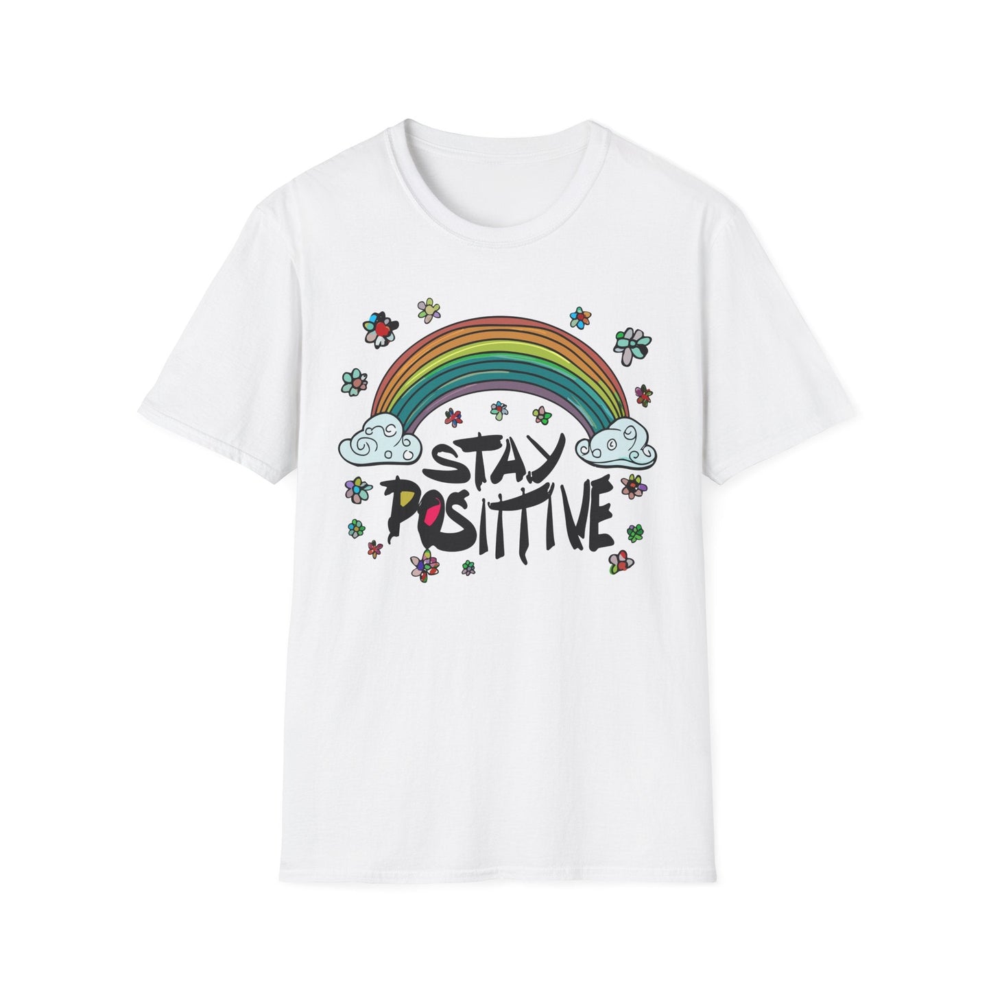 Positive Slogan T Shirt Unisex Softstyle Tee With Positive Words And Good Quotes Gildan 64000