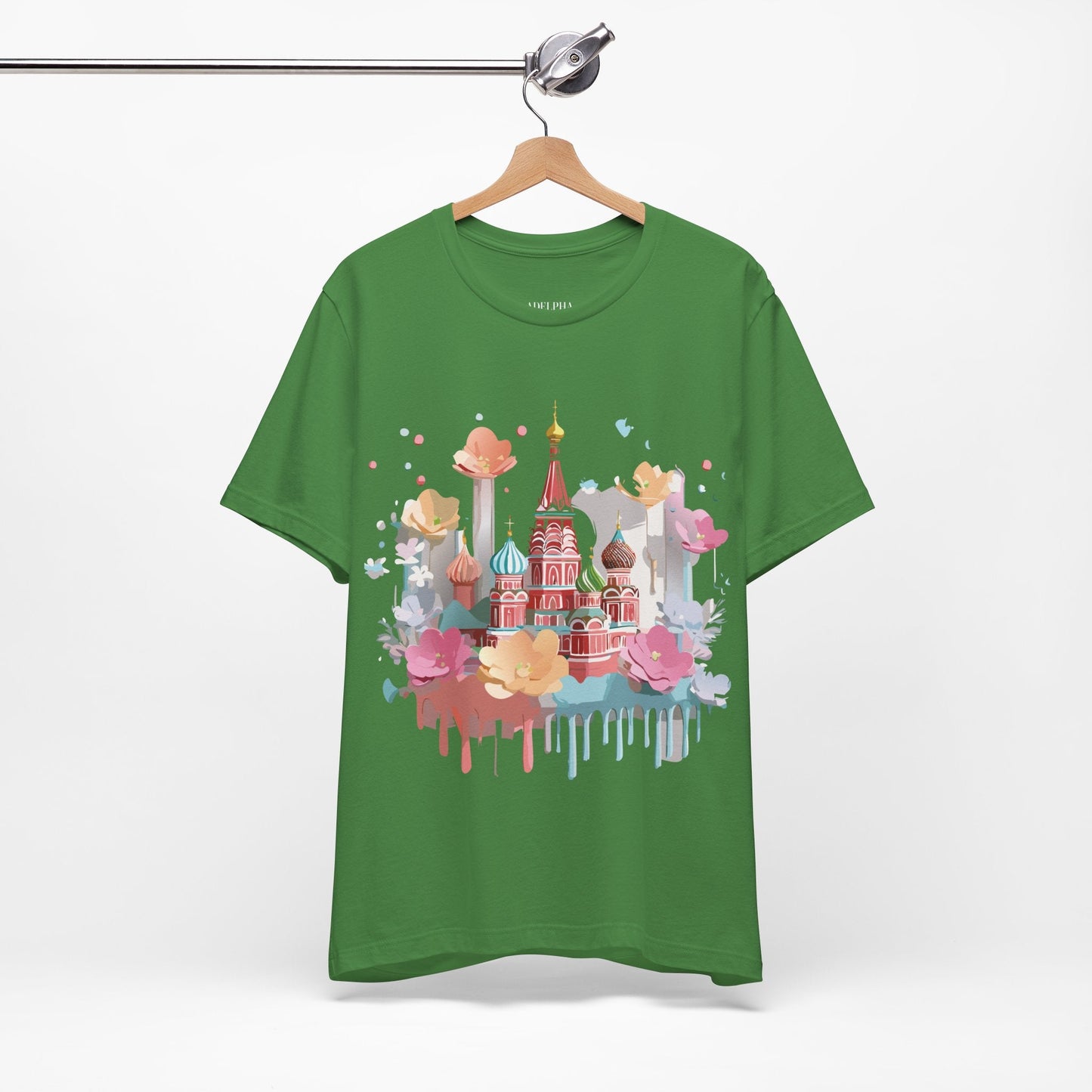 Adelpha Graphic Tee Unisex Jersey Short Sleeve Moscow City Tour Shirt Vintage Inspired Artwork