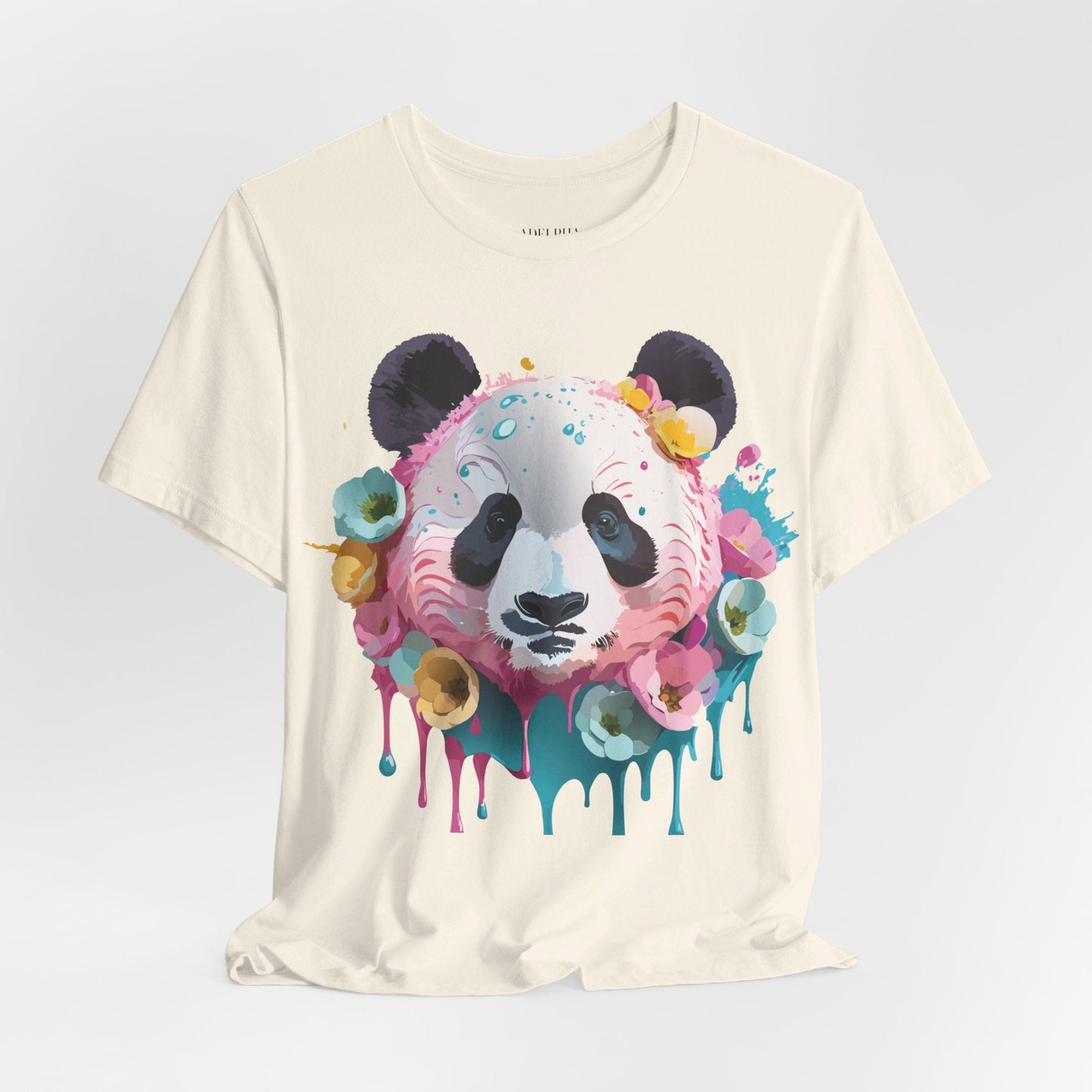 Panda Graphic Unisex 100 Cotton Vintage Art with Animal T-Shirt 6