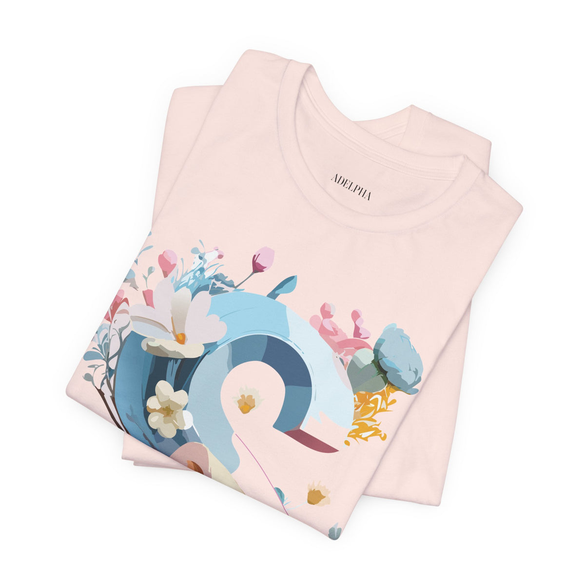 Letter S Graphic Unisex Cotton Bella+Canvas Tee with Art Letter Design