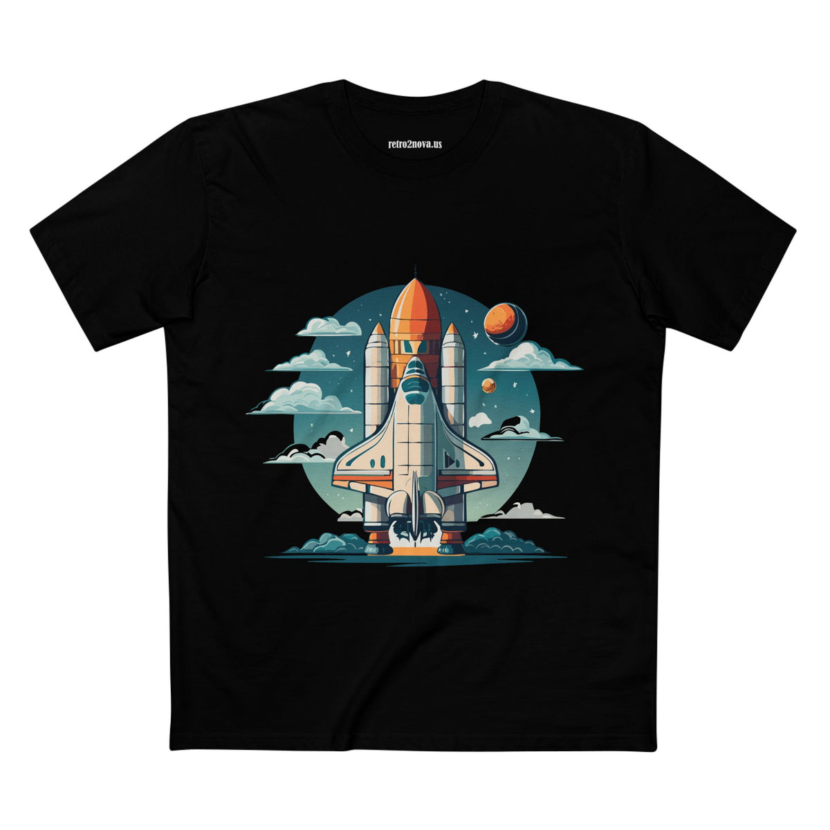 Cosmos Shuttle Graphic Tee Staple Unisex 100 Cotton Tee Shirt - CS-1