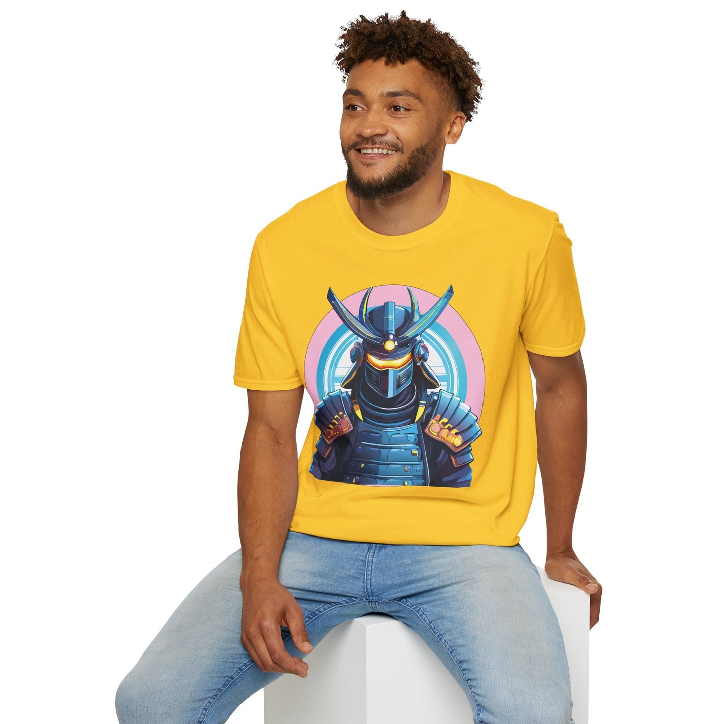 Samurai Shirt Unisex Gildan Softstyle 64000 Tee 100 Percent Ring Spun Cotton Breathable Lightweight