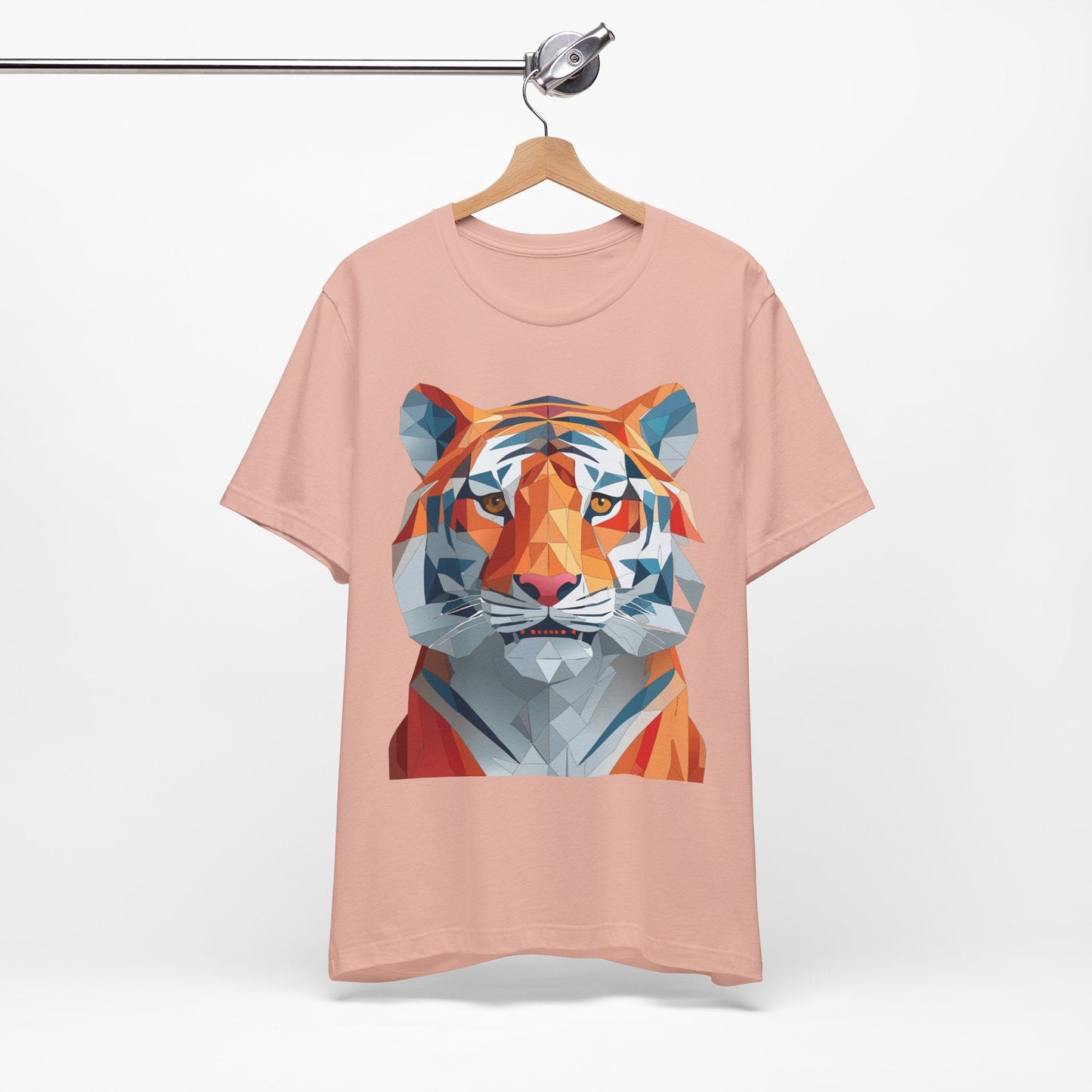 Unisex Animal Shirt With Art Design And Wildlife Theme Short Sleeve Tee For Everyday Wear