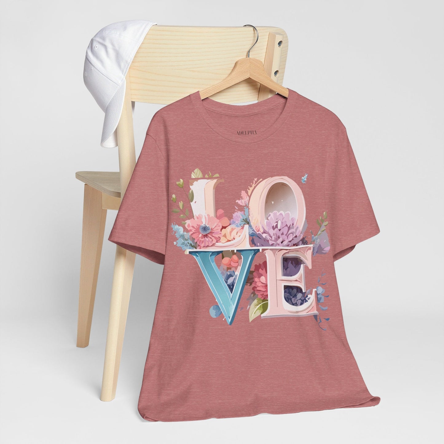 Adelpha Vintage Inspired Graphic T Shirt Unisex Jersey Short Sleeve Valentine Design