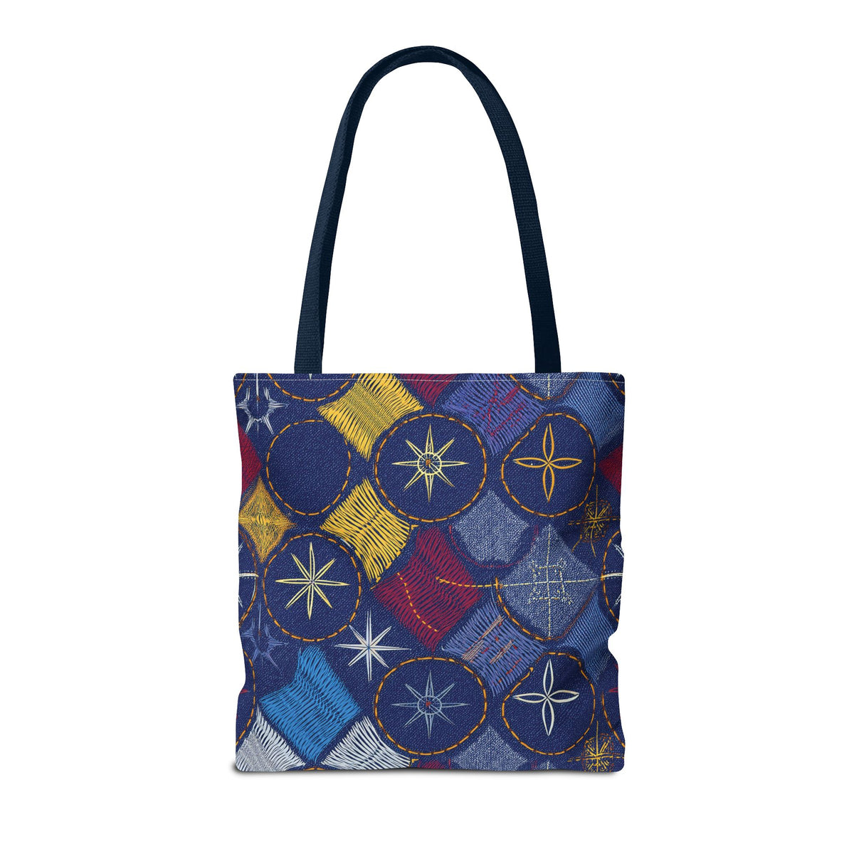Denim Fabric Imitation Print Unisex Canvas Bag Poly Spun 3 Sizes Tote Bag 183-5