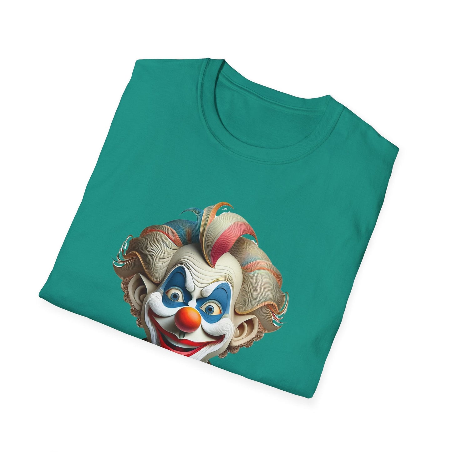 Unisex Clown Shirt Funny Man Circus Tee Softstyle Gildan 64000 Short Sleeve Everyday Comfort