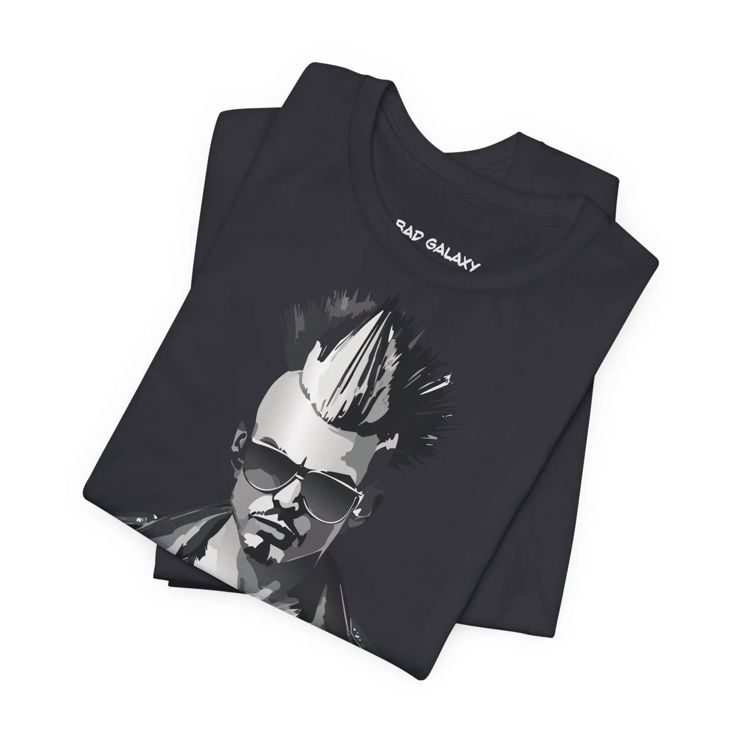 Punk Rock Tee Shirt Made To Order From Bad Galaxy Eco Friendly Inks Cotton Tee Made In USA