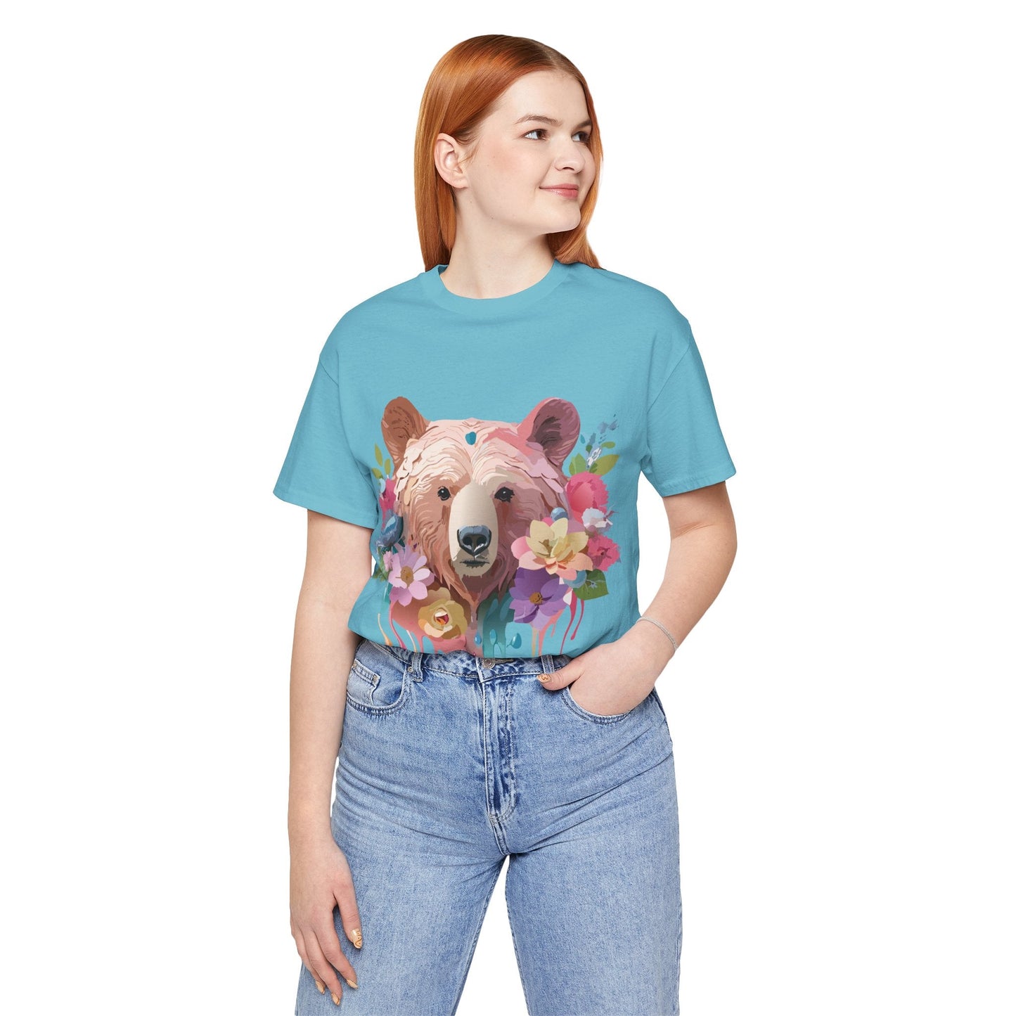 Bear Shirt Graphic Tee Unisex Jersey Short Sleeve Vintage Inspired Adelpha