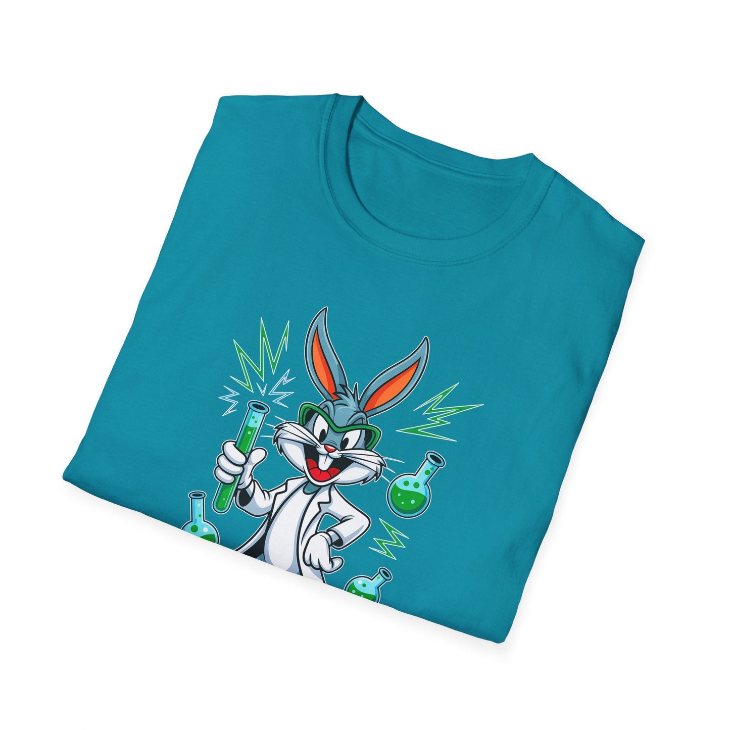 Bugs Bunny T Shirt Unisex Softstyle Cartoon Tee 100 Percent Ring Spun Cotton Graphic Artwork