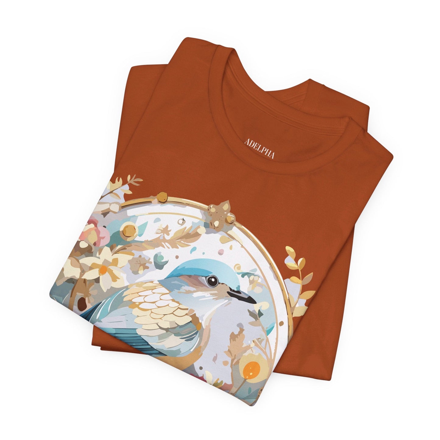 Adelpha Medallion Graphic Tee Unisex Jersey Short Sleeve Vintage Art Design Shirt