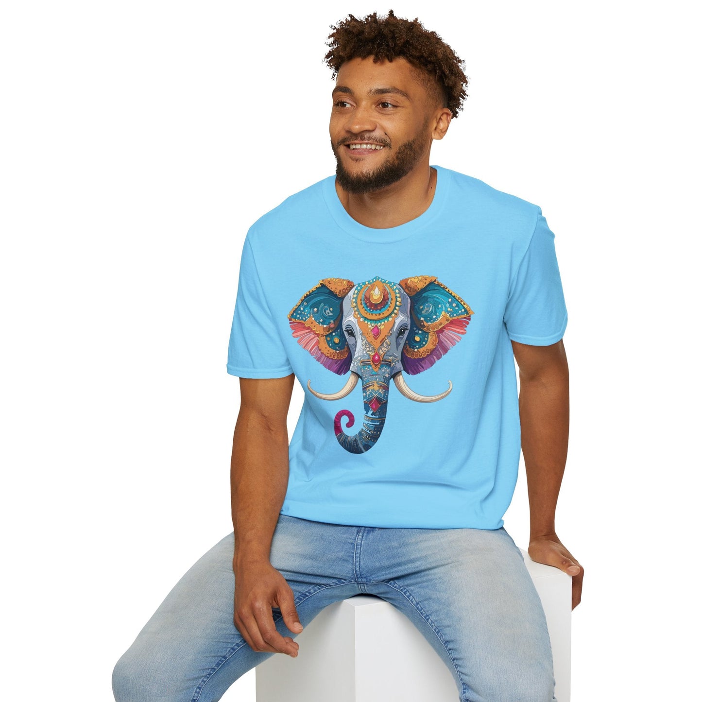 Elephant Shirt Unisex Elephant Tee Softstyle Cotton Gildan 64000 Animal Tee Graphic Elephant Tee