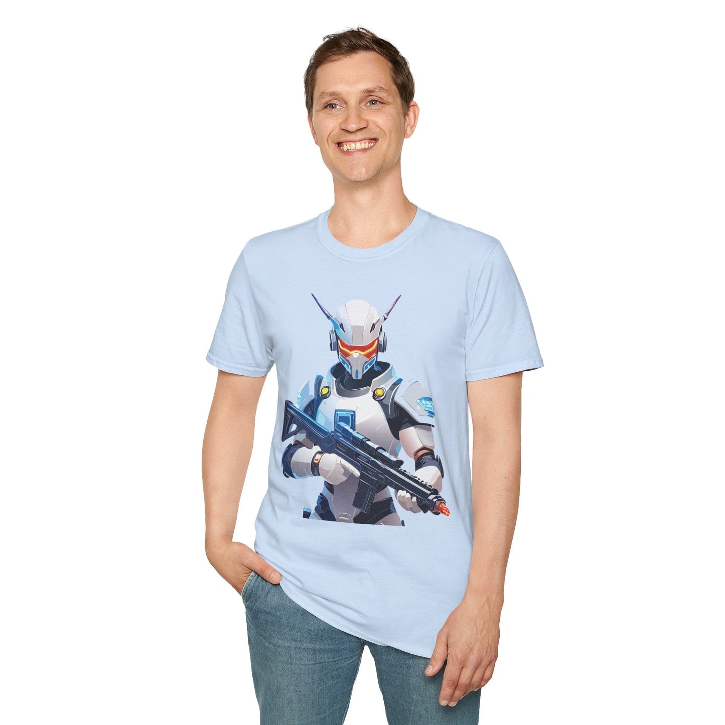 Robocop Shirt Unisex T Shirt With Robocop Artwork Gildan Softstyle 64000 Cotton Tee