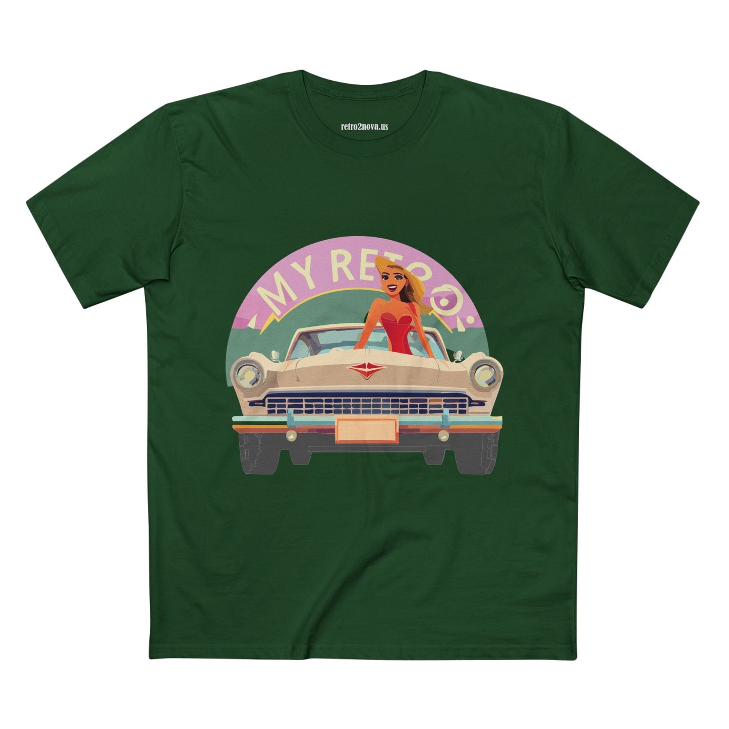 RC27 Retro Car Shirt Unisex Premium Cotton Tee With Original Art Design Retro2Nova Art Collection